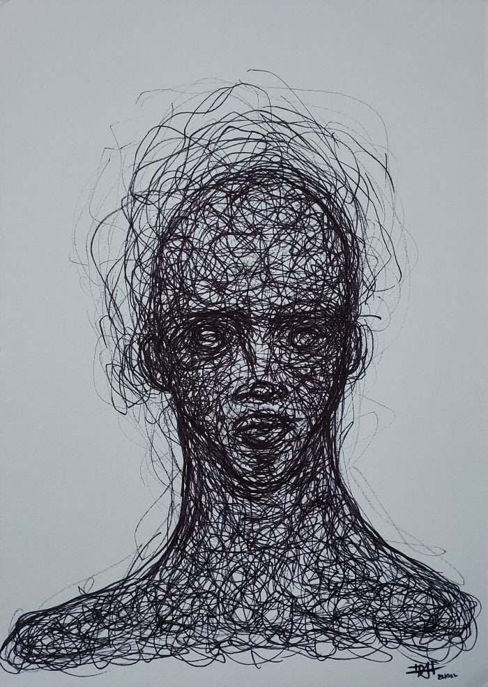 Bold – 21 x 29,7 cm – Felt pen on white paper