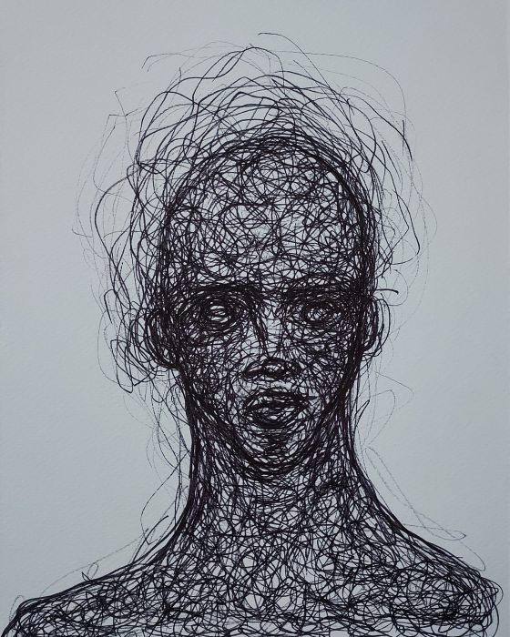 Bold – 21 x 29,7 cm – Felt pen on white paper