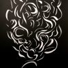 Eye scream - Siblings 2/3 - 50 x 65 cm - japanese white ink on black paper