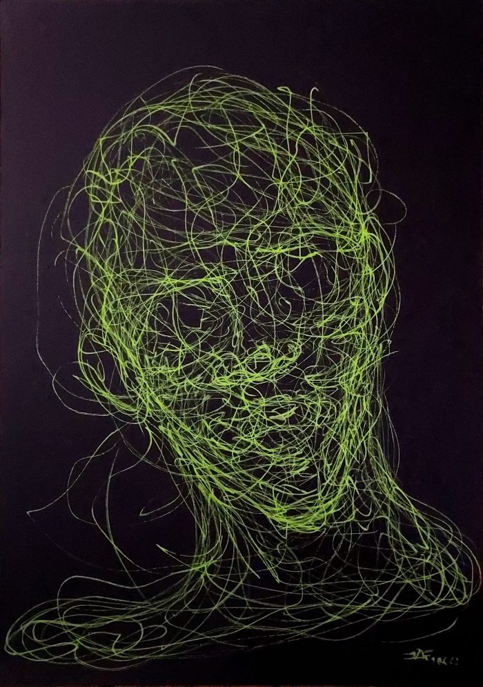 Haywire protocol - Venom - 21 x 29,7 cm - Posca on black paper