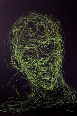 Haywire protocol - Venom - 21 x 29,7 cm - Posca on black paper