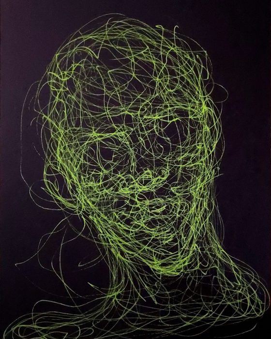 Haywire protocol - Venom - 21 x 29,7 cm - Posca on black paper