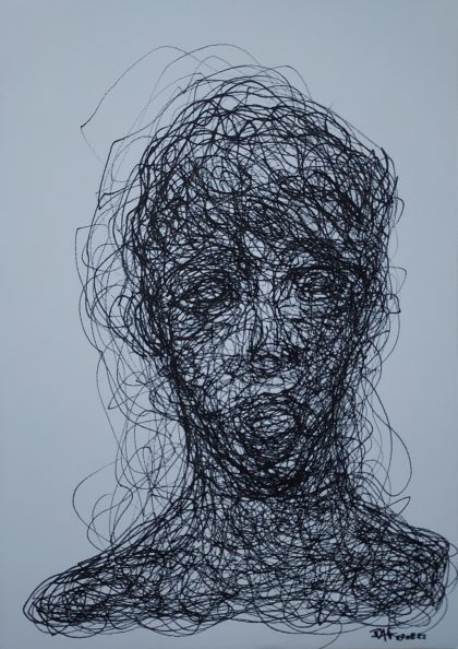 Low - 21x29,7 cm -Felt pen on white paper