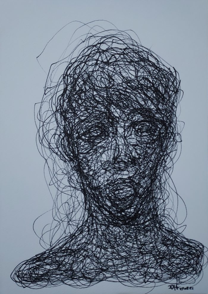 Low - 21x29,7 cm -Felt pen on white paper