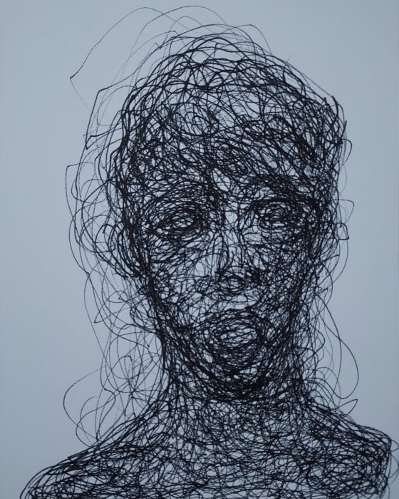 Low - 21x29,7 cm -Felt pen on white paper