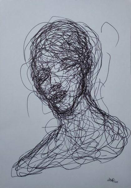 Transition - 0 – 21×29,7 cm -Felt pen on white paper