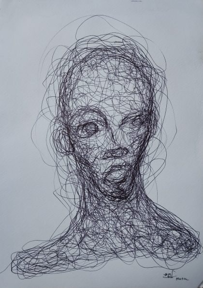 Circonspect- 21 x 29,7 cm – Felt pen on white paper