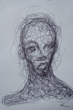 Circonspect- 21 x 29,7 cm – Felt pen on white paper