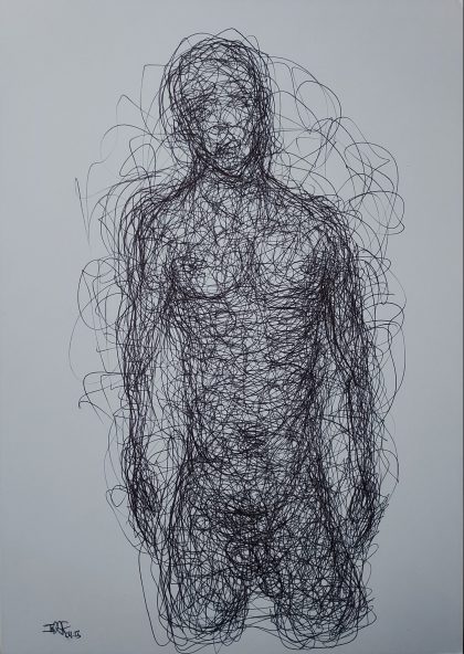 Nu ° – 000 – 21 x 29,7 cm – bic on white paper
