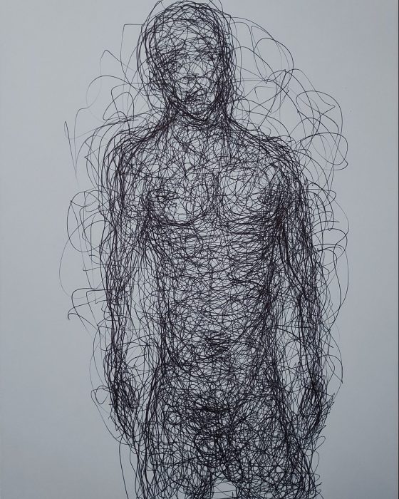 Nu ° – 000 – 21 x 29,7 cm – bic on white paper