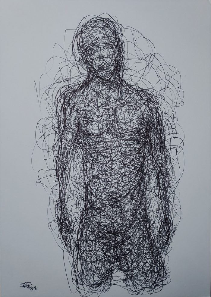 Nu ° – 000 – 21 x 29,7 cm – bic on white paper